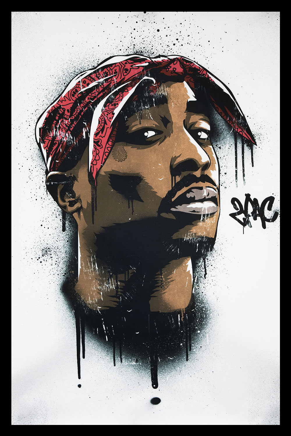Tupac Illustration Poster