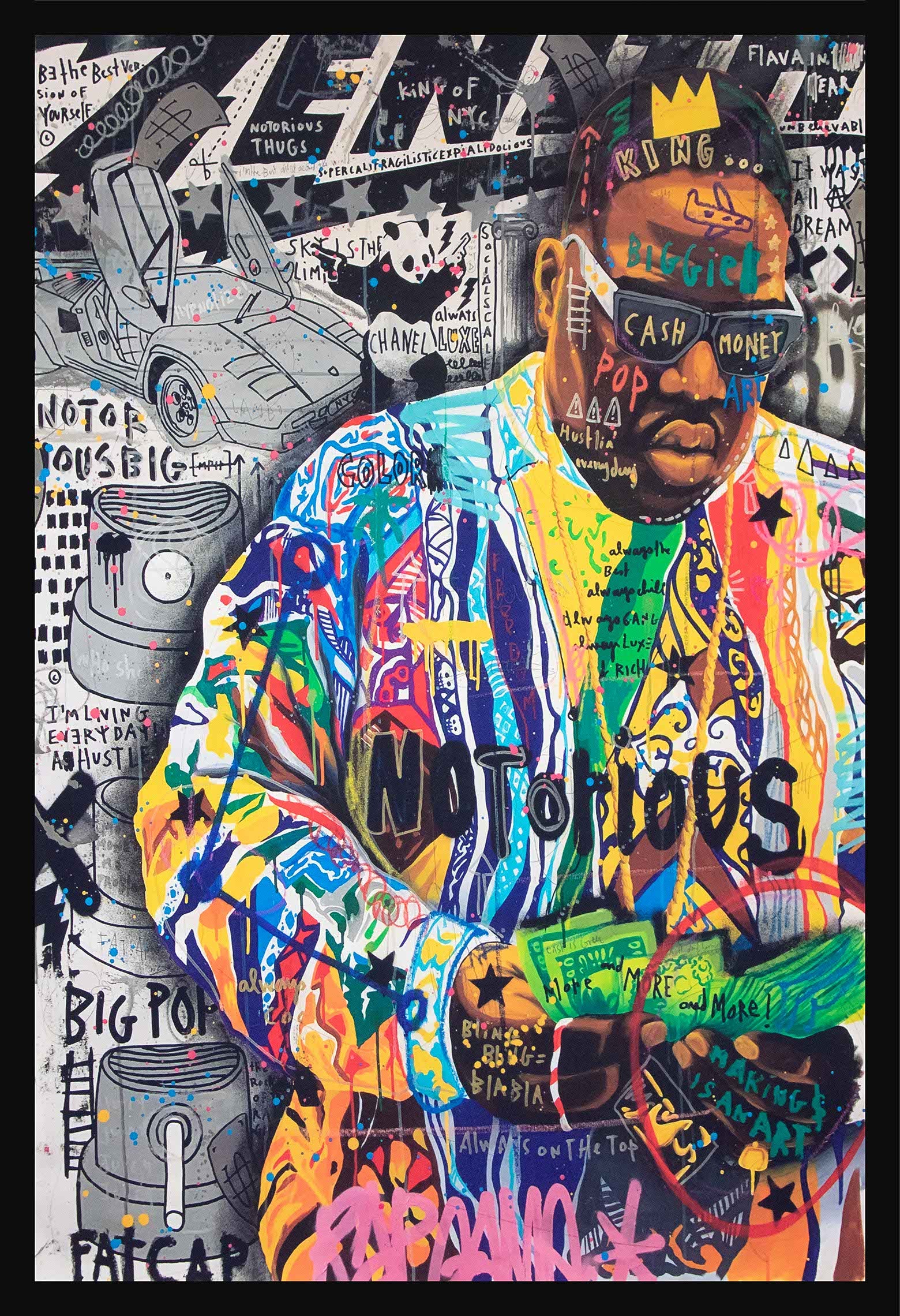 Notorious B.I.G Illustrated Poster